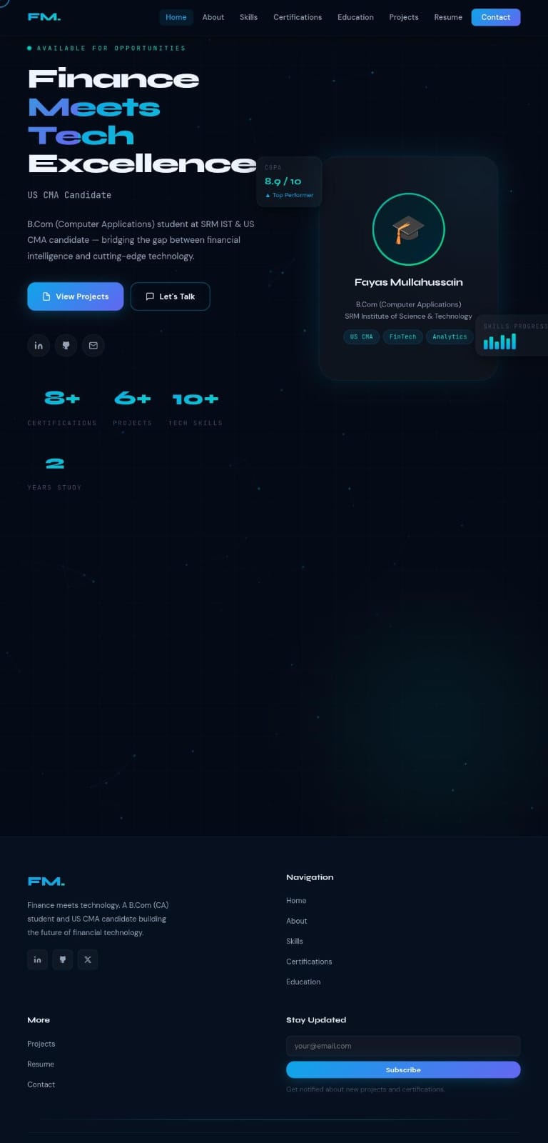 Premium Portfolio Website